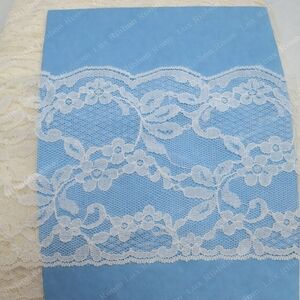 Vintage French Calais Leavers Lace 14-Yards 3.75in Bridal Couture Scalloped